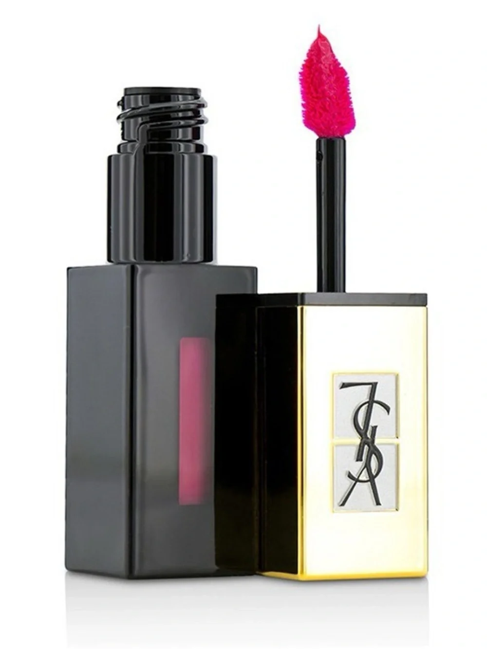 YSL Rouge Pur Couture Vernis A Levres Pop Water Glossy Stain -Fuchsia Drops